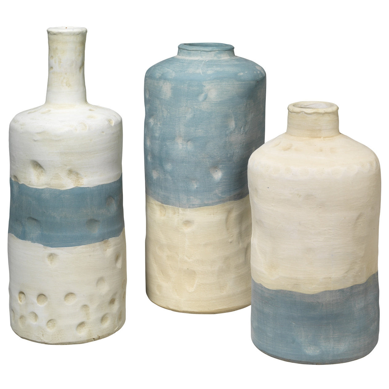 Sedona Vessels (Set of 3)-Jamie Young-JAMIEYO-7SEDO-VEBL-Vases-1-France and Son