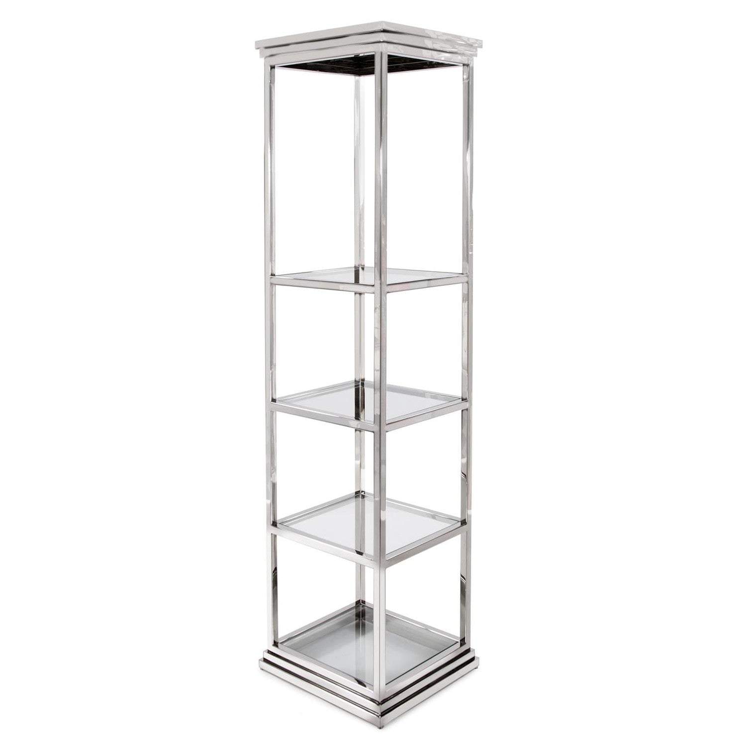 Stainless Steel Etagere-The Howard Elliott Collection-HOWARD-58040-Bookcases & Cabinets-1-France and Son