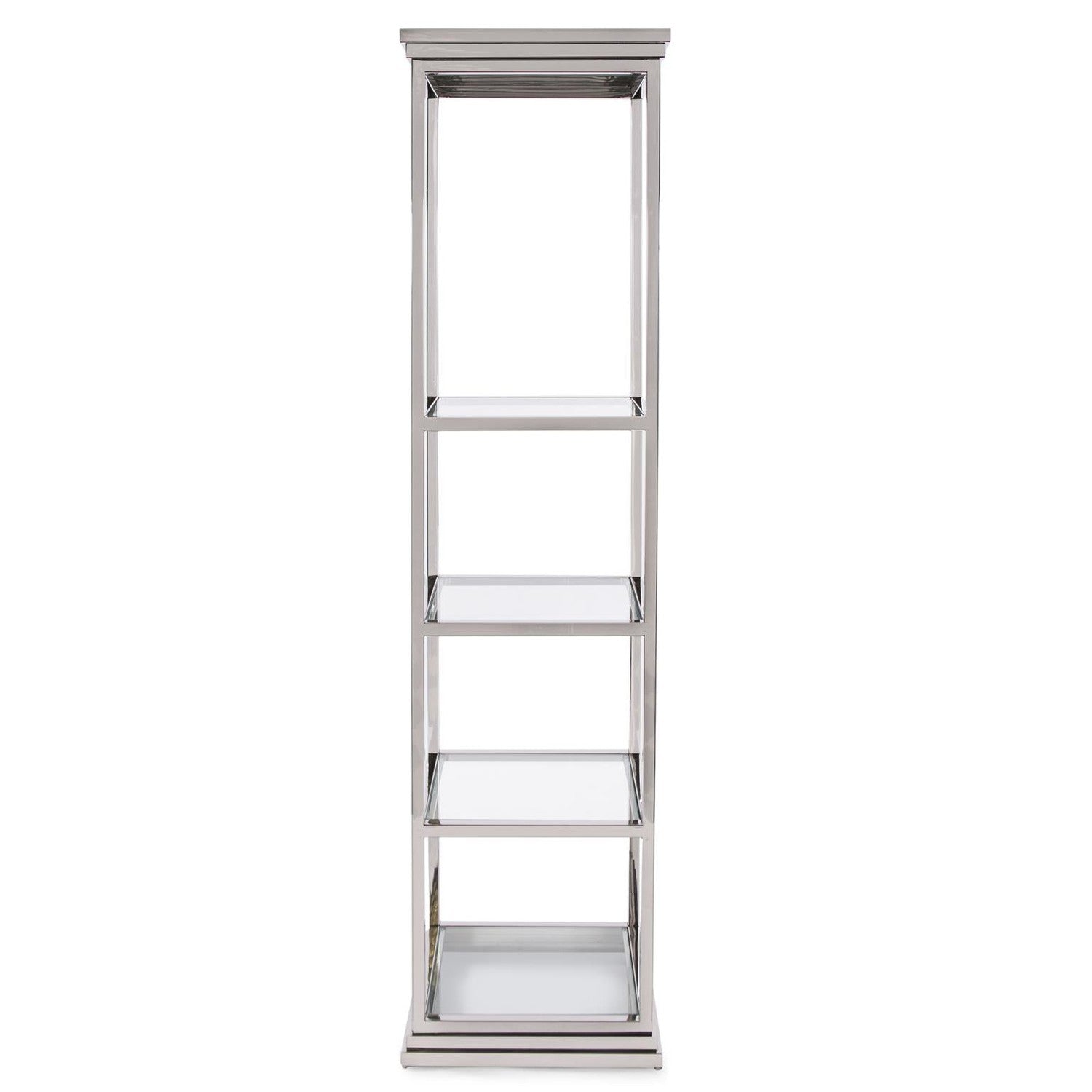 Stainless Steel Etagere-The Howard Elliott Collection-HOWARD-58040-Bookcases & Cabinets-2-France and Son