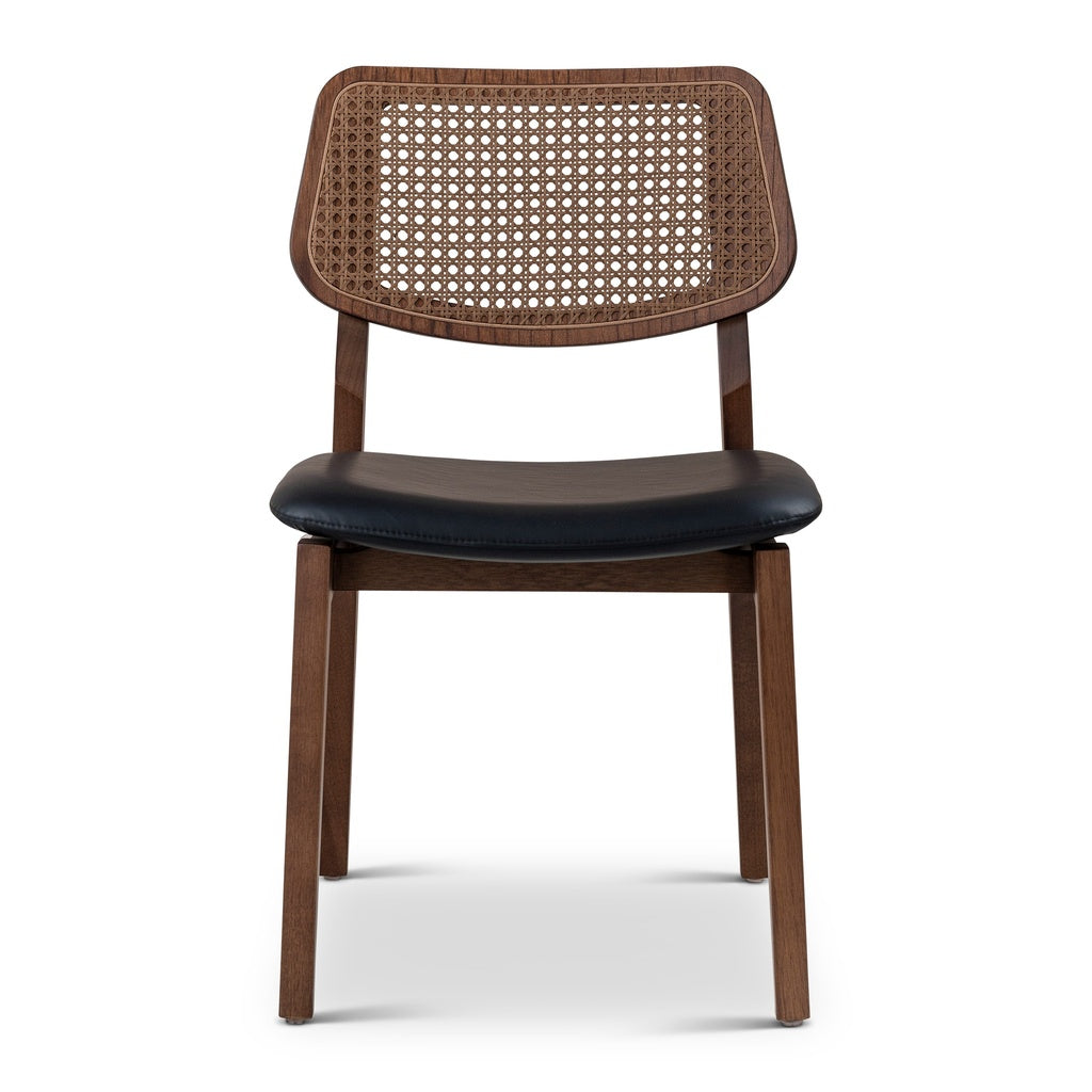 Beth Cane Side Chair-Urbia-URBIA-BSM-208023-12-Dining ChairsShimmy Black - Nogal-25-France and Son