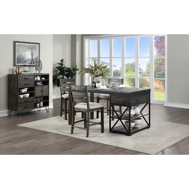 Canyon Ridge Brown Counter Height Dining Table-Coast2Coast Home-C2CA-51571-Dining Tables-2-France and Son