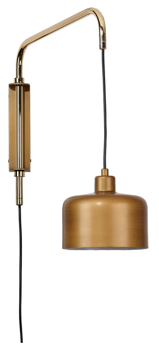 Jeno Swing Arm Wall Sconce-Jamie Young-JAMIEYO-4JENO-SMBR-Wall LightingSmall-2-France and Son