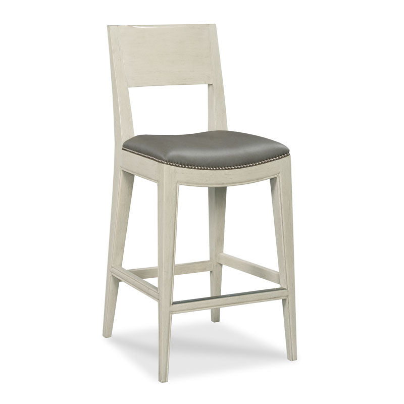 Cashiers Counter Stool-Woodbridge Furniture-WOODB-7084-65-Bar StoolsGraystone Finish-3-France and Son