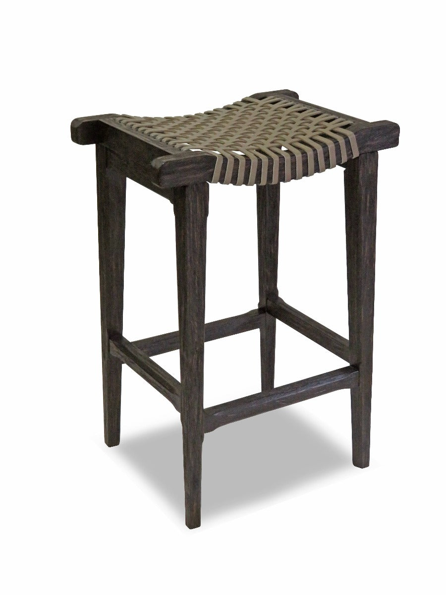 Cheiftain Counter Stool-Woodbridge Furniture-WOODB-7105-32-Bar StoolsWorn Black Finish-2-France and Son