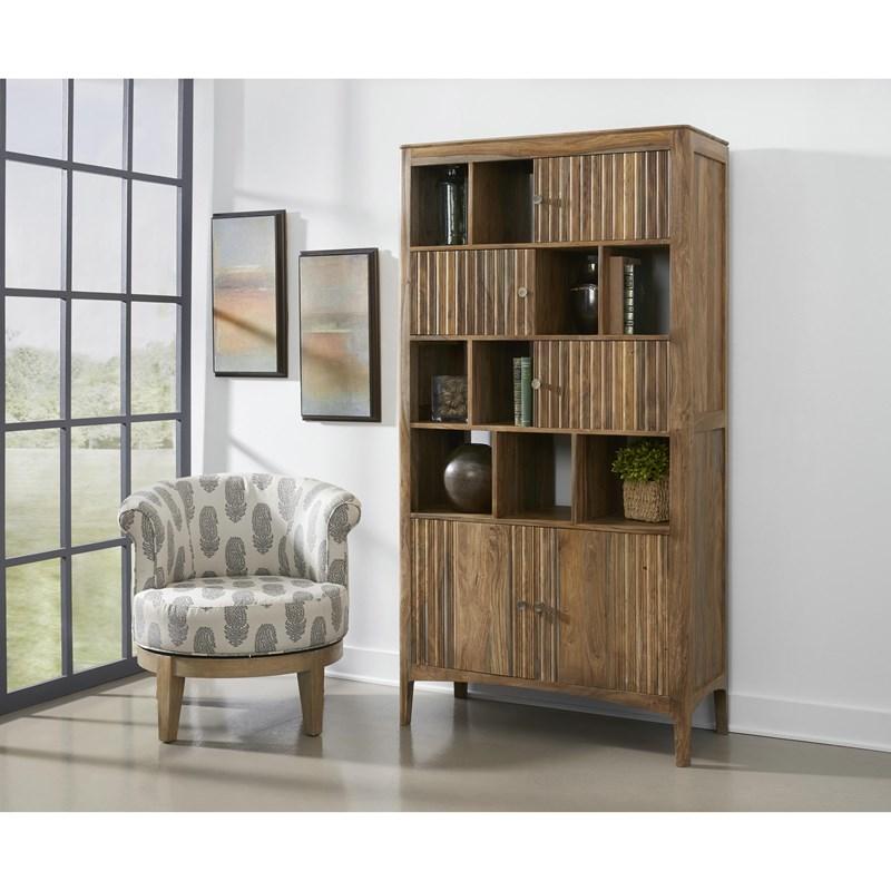 Rico Five Door Bookcase-Coast2Coast Home-C2CA-62448-Bookcases & Cabinets-2-France and Son