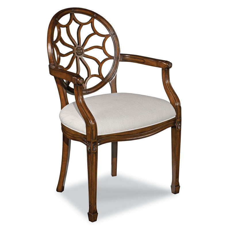 Hepplewhite Arm Chair-Woodbridge Furniture-WOODB-7127-10-Dining Chairs-1-France and Son