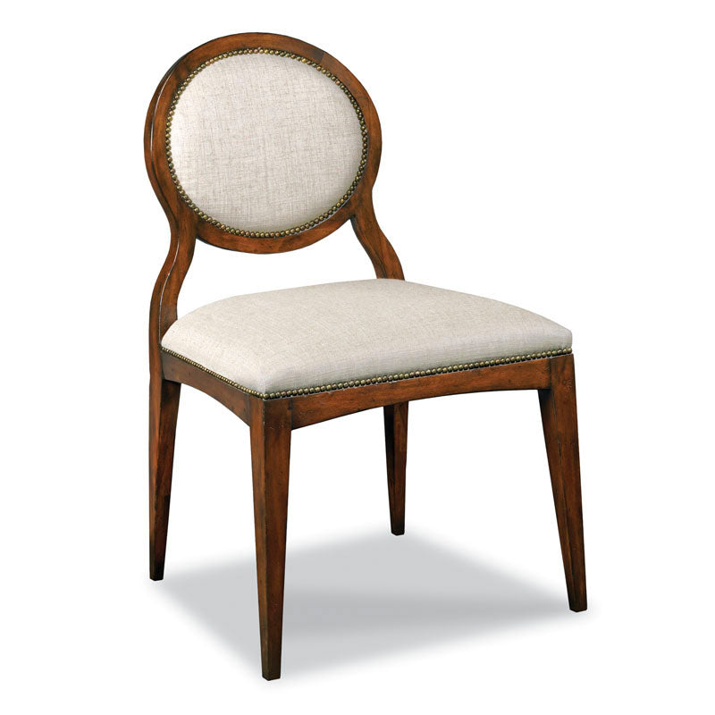 Ventura Oval Side Chair-Woodbridge Furniture-WOODB-7194-10-Dining Side ChairBordeaux-1-France and Son