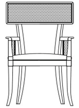 Edvard Arm Chair-Woodbridge Furniture-WOODB-7308-13-Dining ChairsMink Finish-2-France and Son