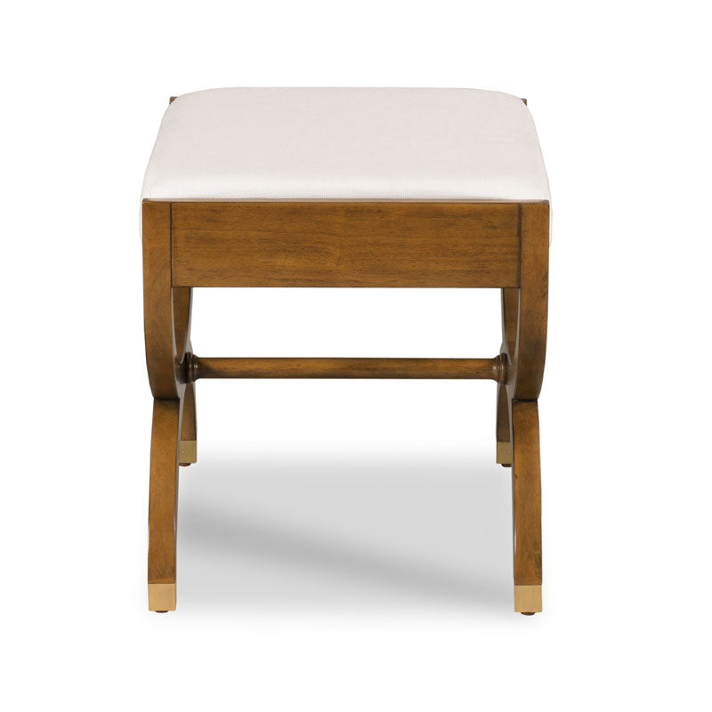 O'Brien Ottoman-Woodbridge Furniture-WOODB-7343-20-Stools & OttomansHazelnut Finish-5-France and Son