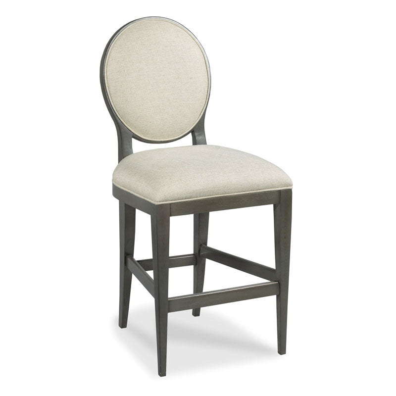 Ovale Bar Stool-Woodbridge Furniture-WOODB-7524-63-Bar StoolsCharcoal Finish-2-France and Son