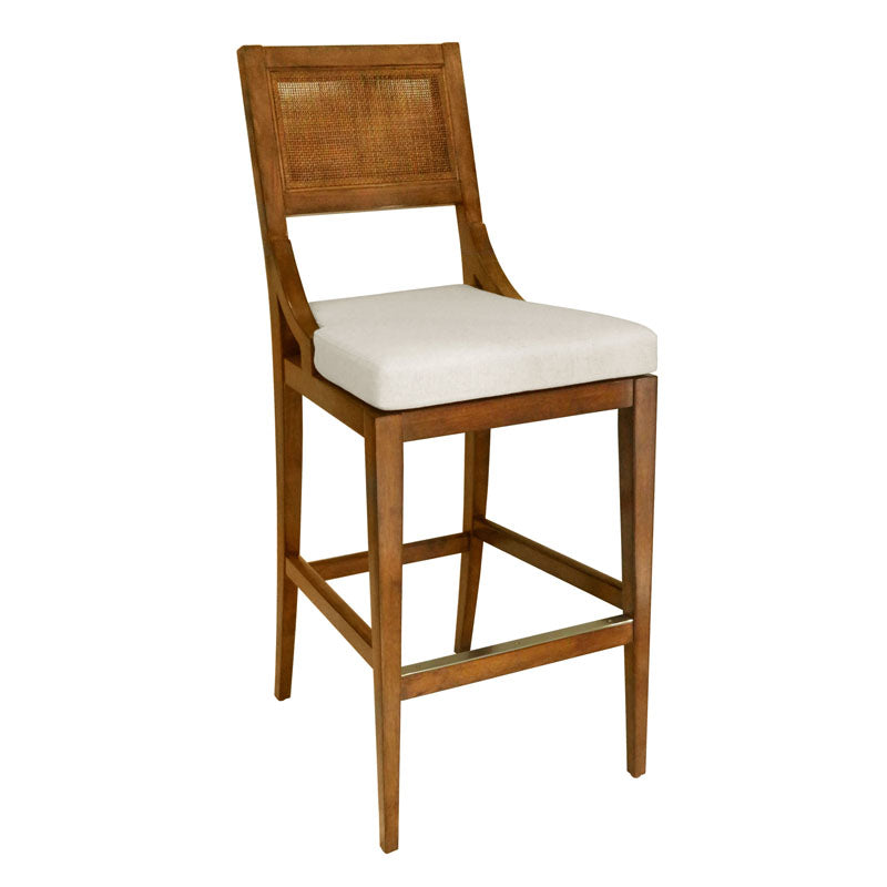 Salvador Bar Stool-Woodbridge Furniture-WOODB-7532-20-Bar StoolsHazelnut Finish-1-France and Son