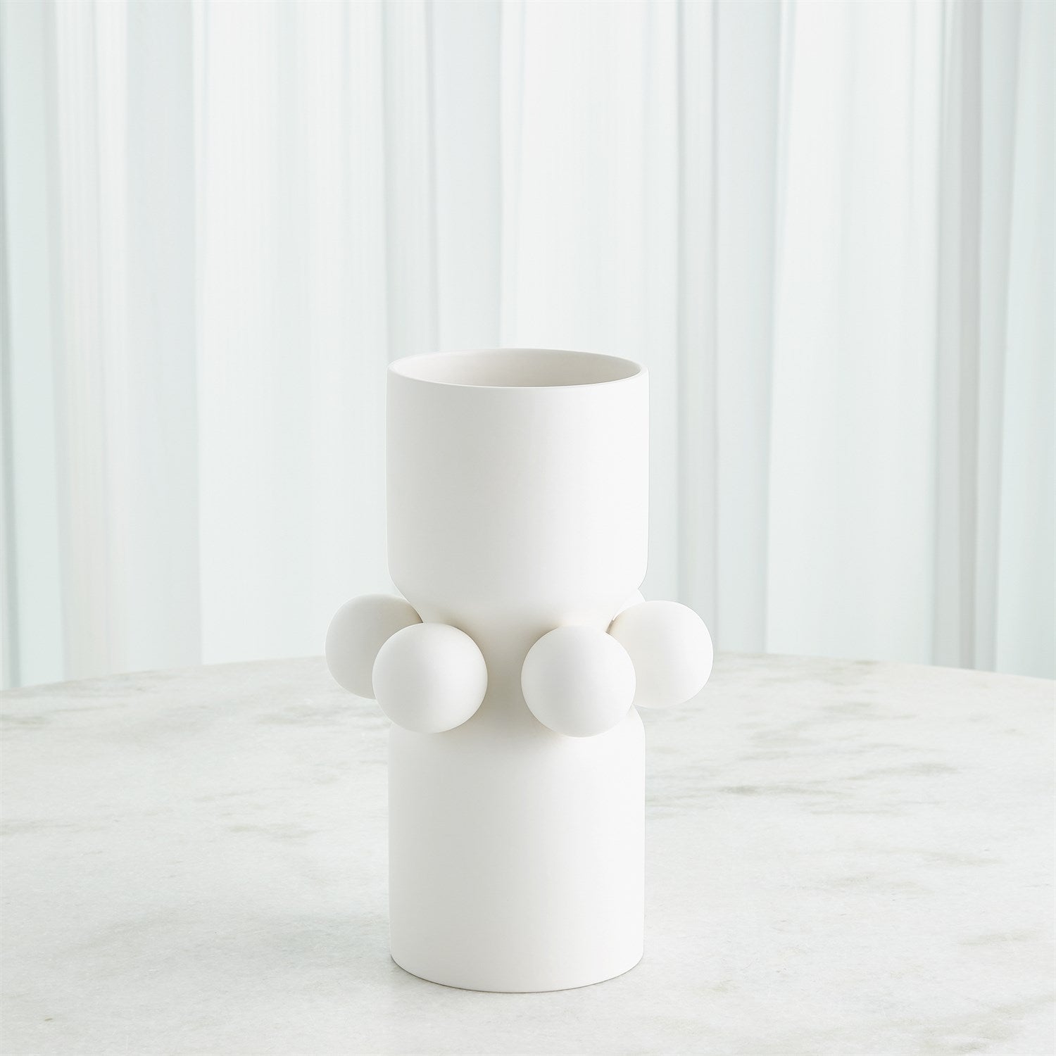 Hera Vase-Global Views-GVSA-CA1.10001-VasesMatte White-Small-3-France and Son