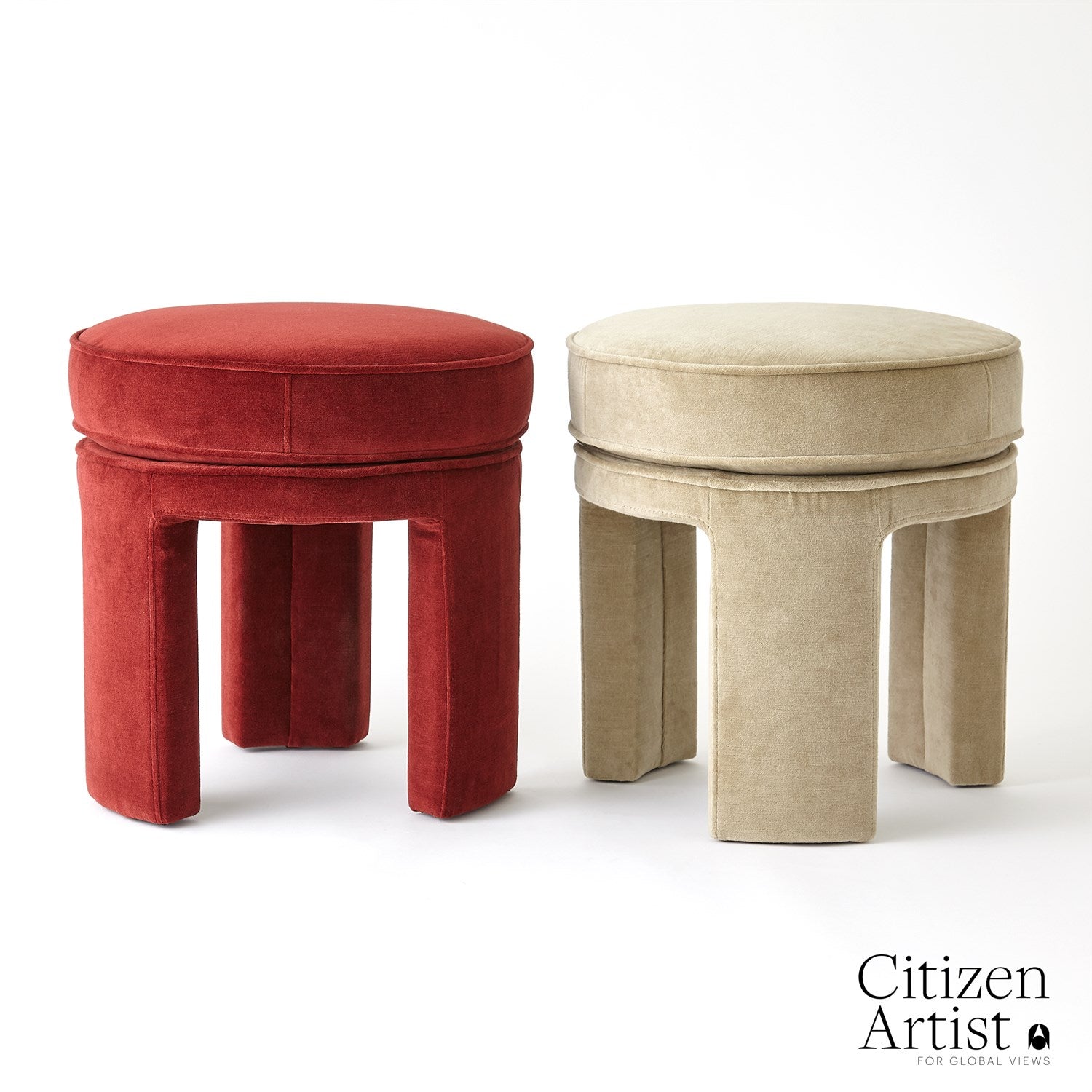 Papu Stool-Global Views-GVSA-FDS2016-Stools & OttomansCayenne-1-France and Son