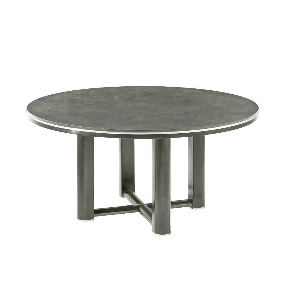 Wooden Round Dining Table-Theodore Alexander-THEO-TA54135.C363-Dining Tables-1-France and Son