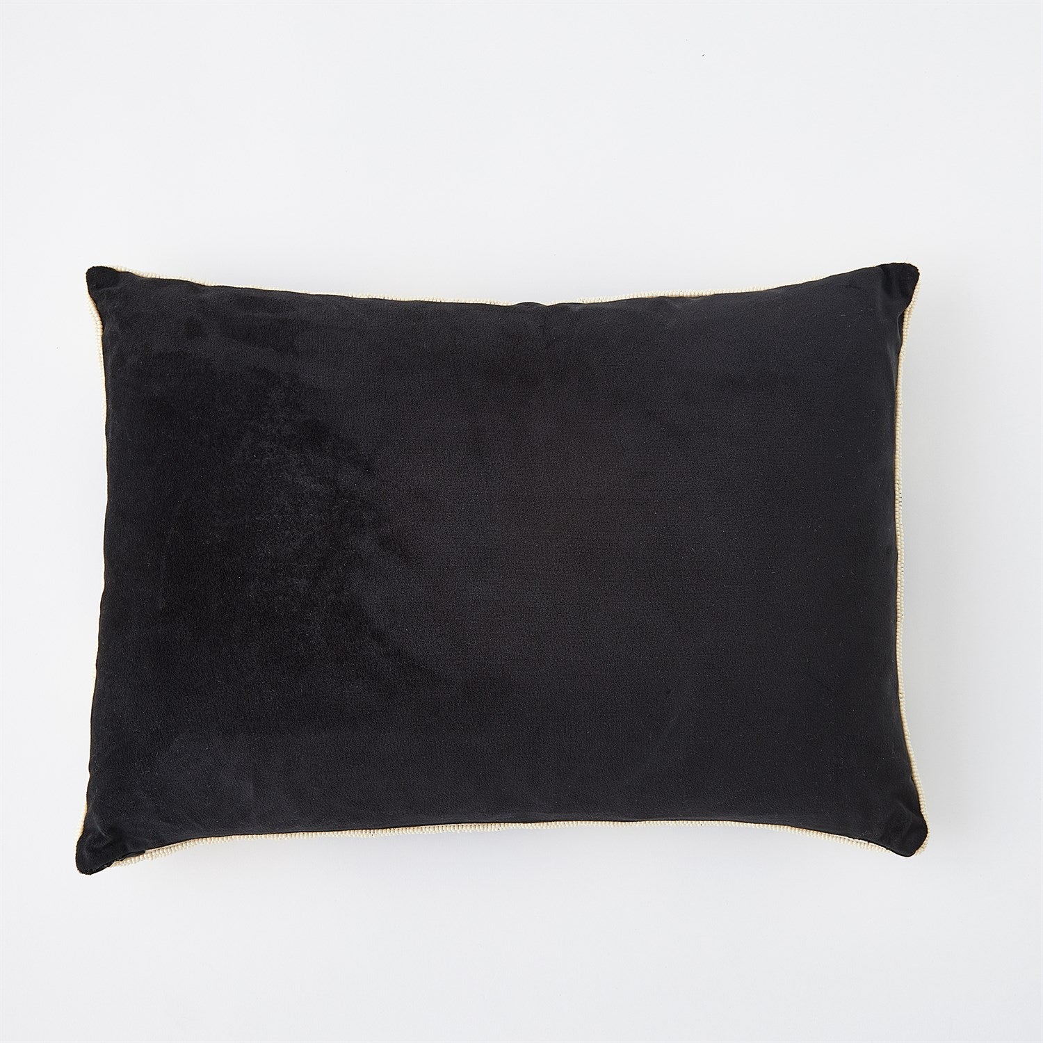 Puzzle Beaded Lumbar Pillow-Global Views-GVSA-7.91646-PillowsBlack on White-2-France and Son