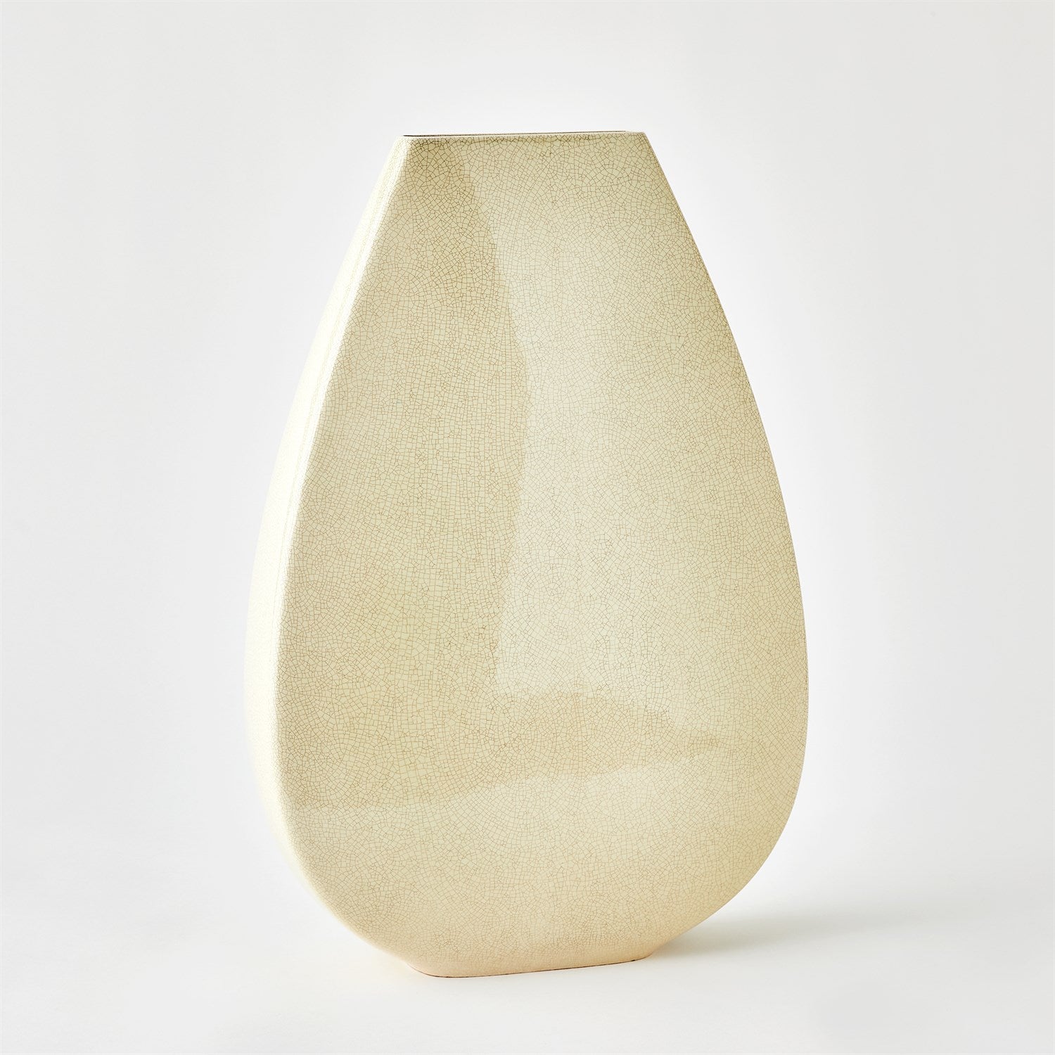 Giant Teardrop Vase - Butter Crackle-Global Views-GVSA-1.10934-VasesLg-2-France and Son