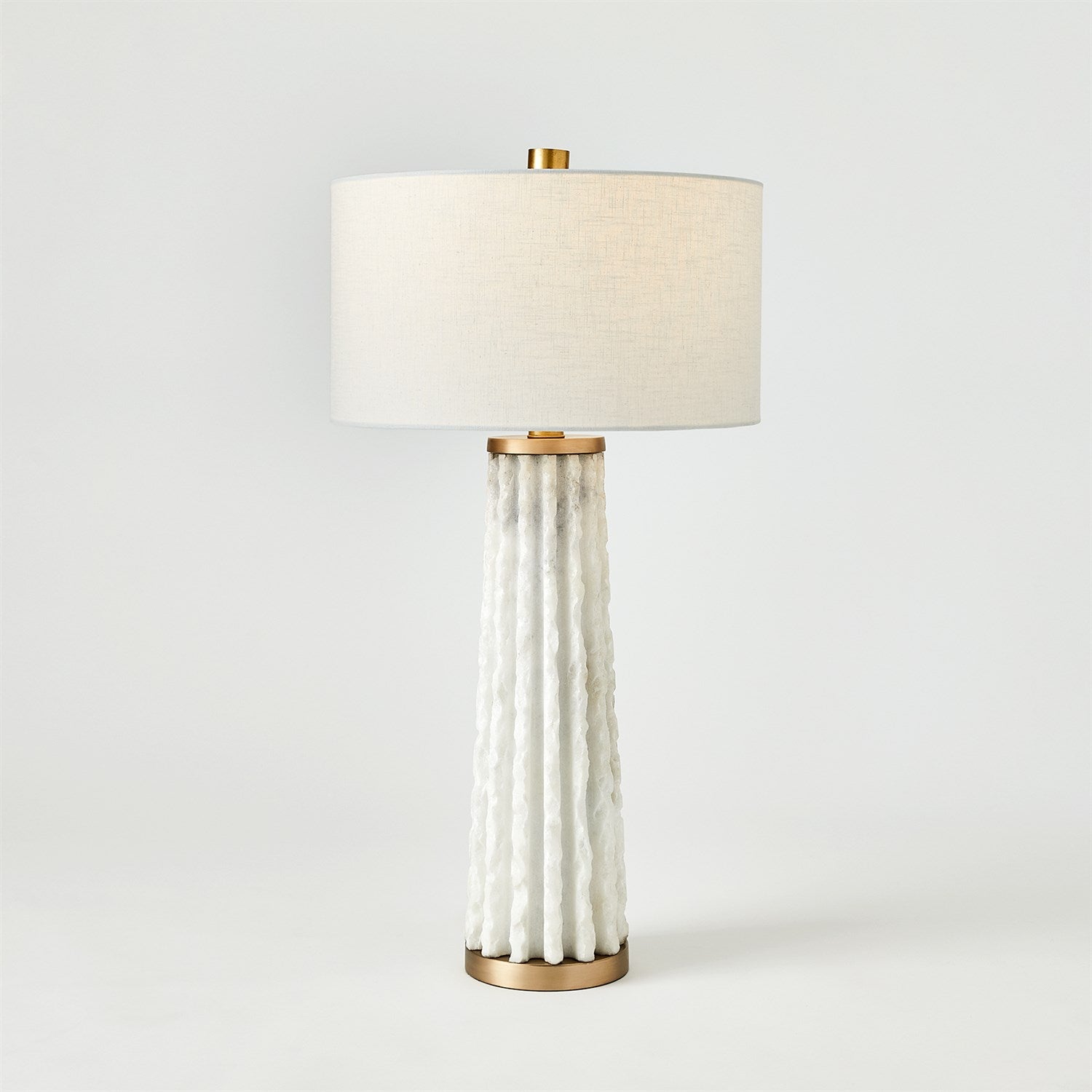 Quarry Table Lamp-Global Views-GVSA-7.91640-Table LampsWhite Marble-1-France and Son