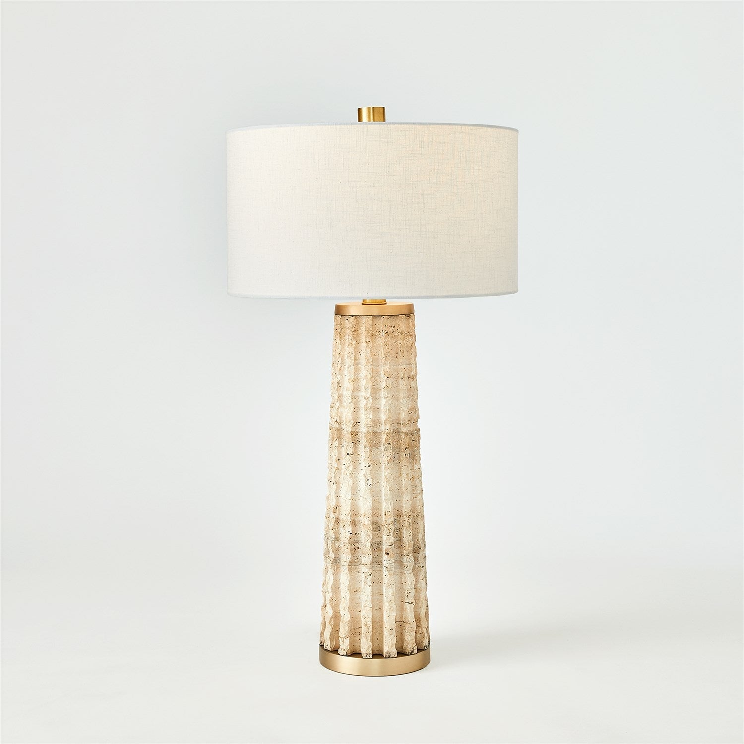 Quarry Table Lamp-Global Views-GVSA-7.91640-Table LampsWhite Marble-5-France and Son