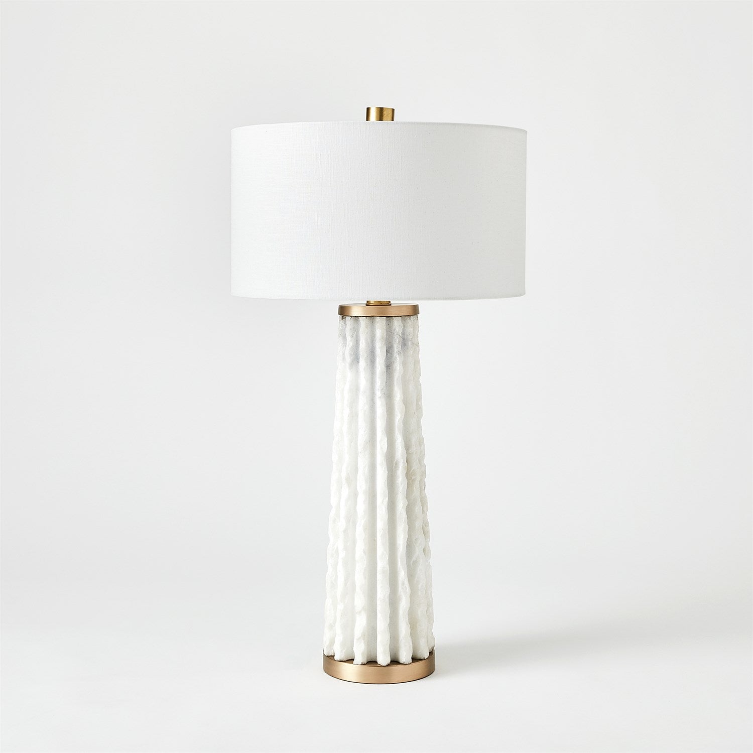 Quarry Table Lamp-Global Views-GVSA-7.91640-Table LampsWhite Marble-4-France and Son