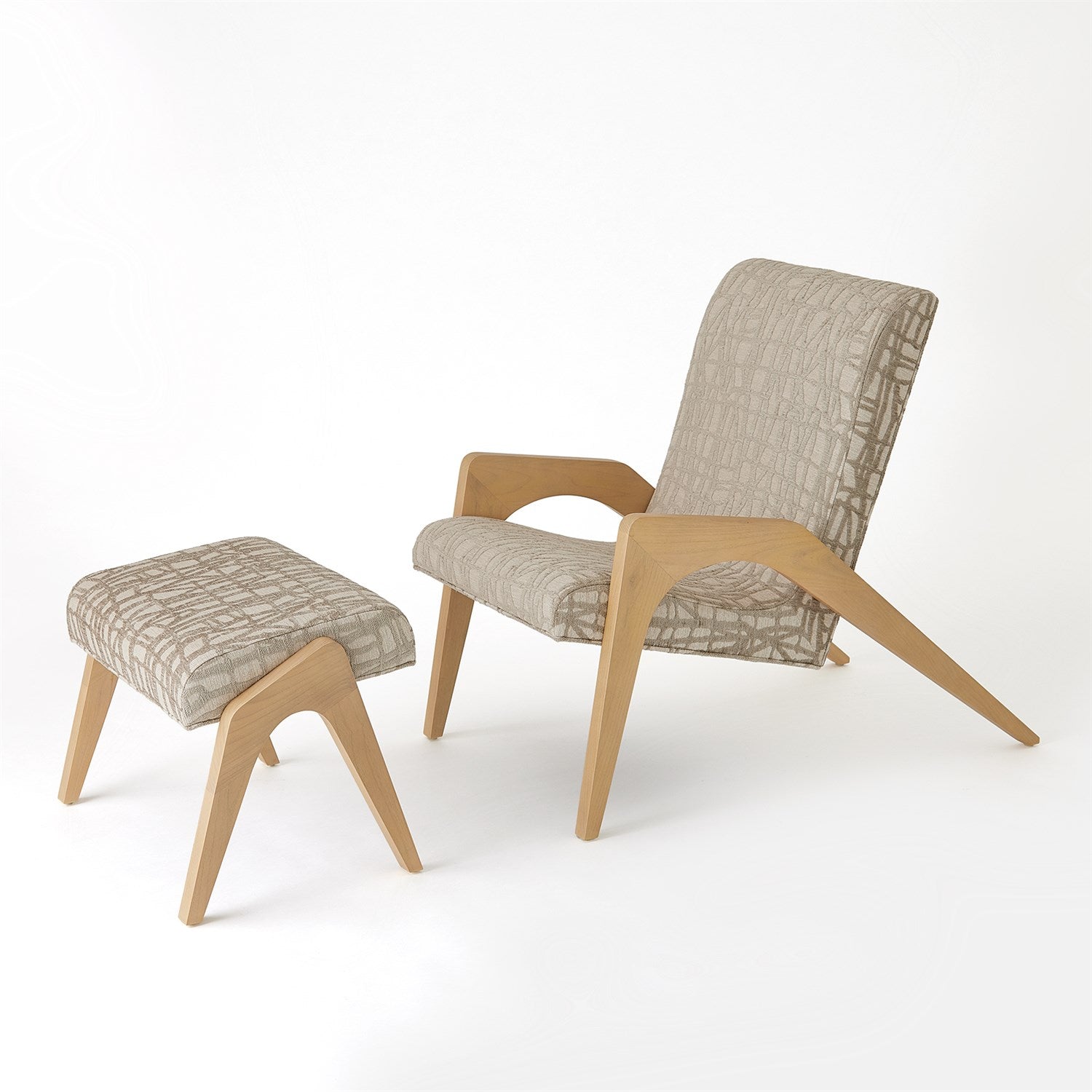 Archangle Chair - Oak-Global Views-GVSA-2.20022-Lounge Chairs-2-France and Son