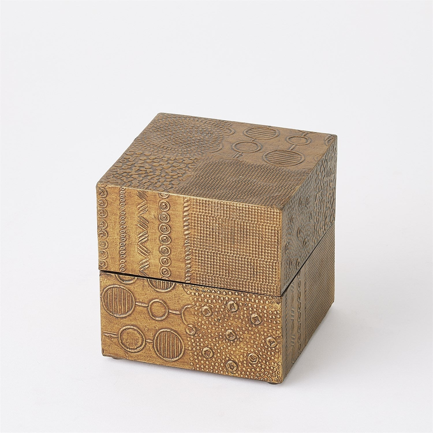 Navigator Boxes - Antique Brass-Global Views-GVSA-7.91653-Baskets & BoxesSmall-4-France and Son