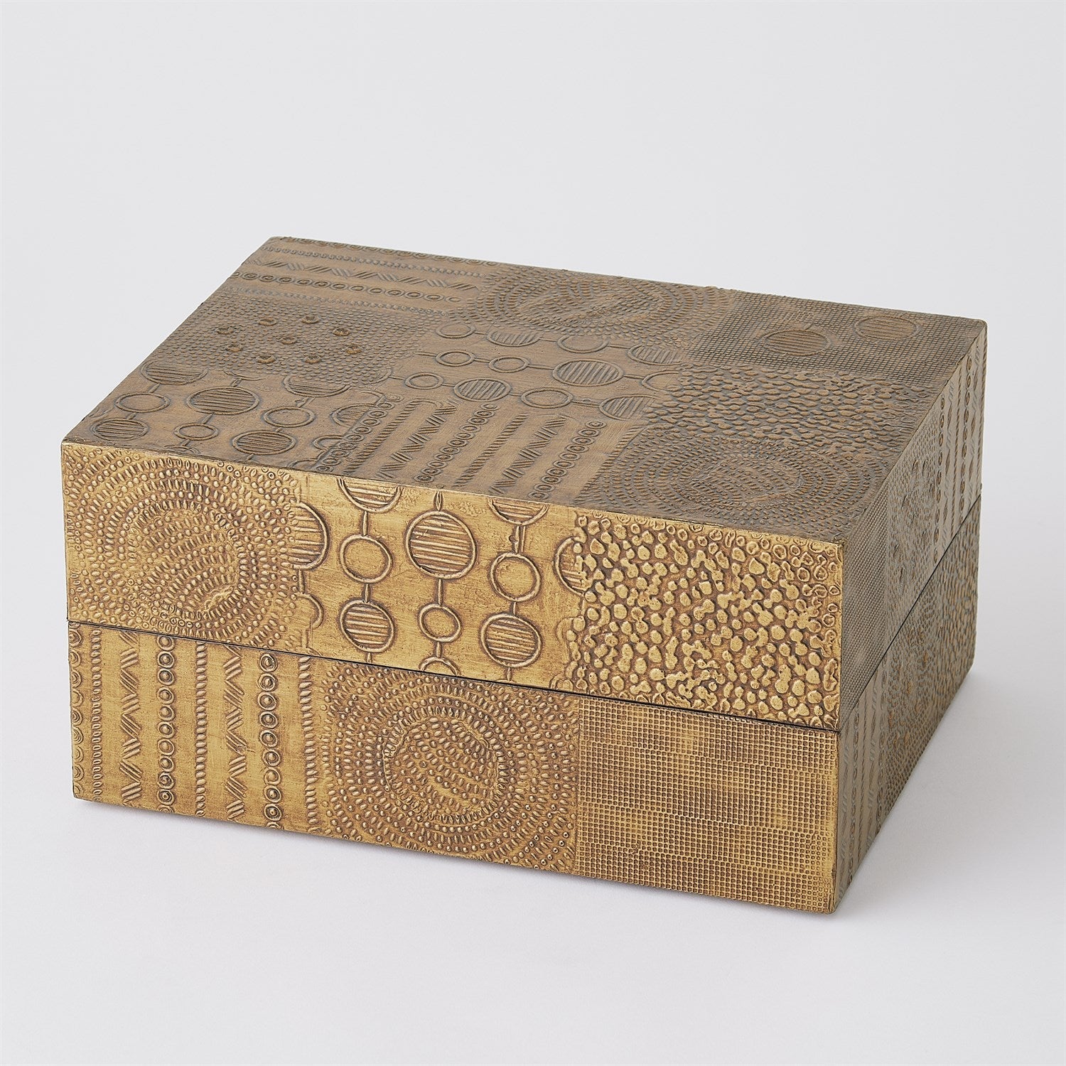 Navigator Boxes - Antique Brass-Global Views-GVSA-7.91654-Baskets & BoxesRectangle-6-France and Son