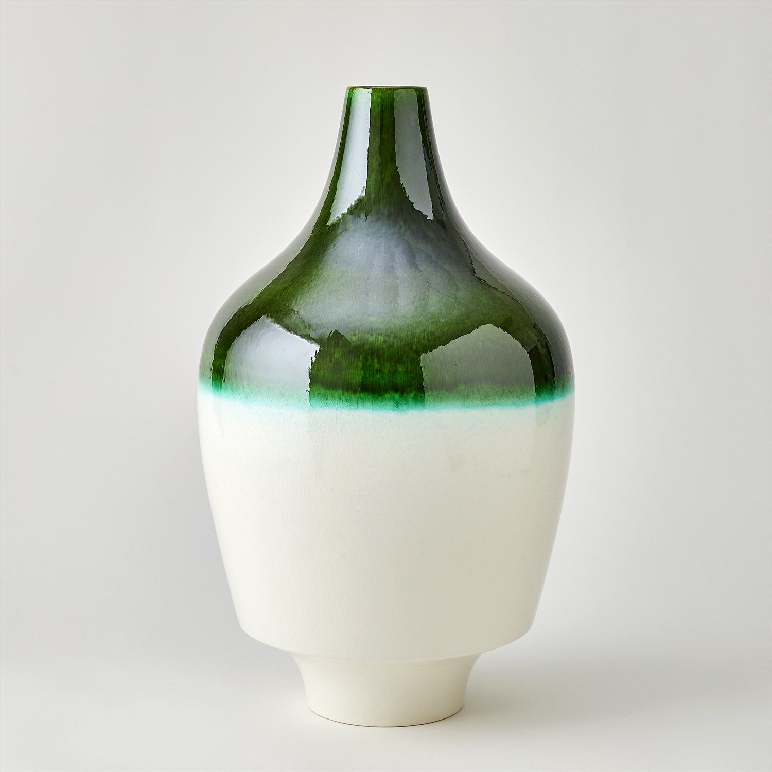 Acorn Vase - Emerald-Global Views-GVSA-1.10946-Vases-1-France and Son