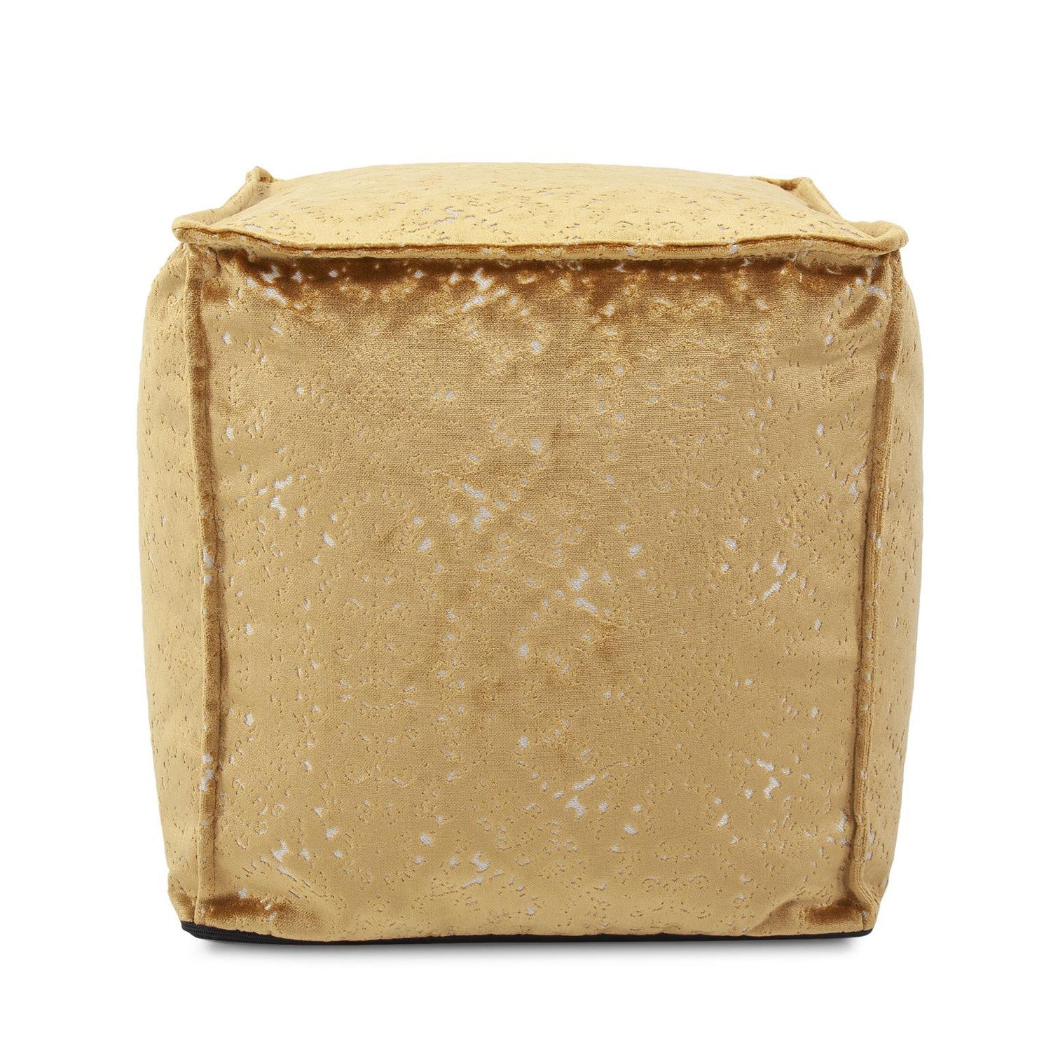 Square Pouf-The Howard Elliott Collection-HOWARD-873-1248-Stools & OttomansGold-1-France and Son