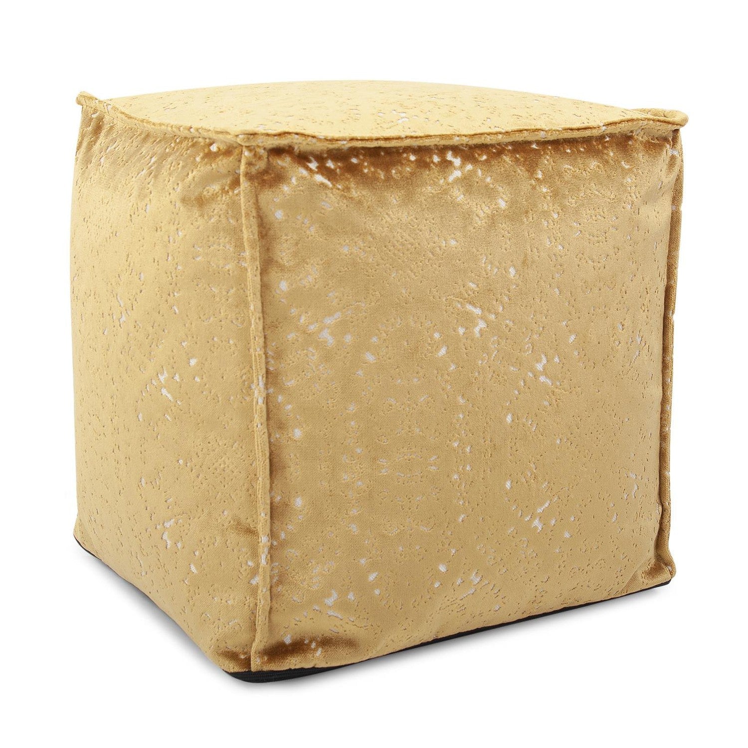 Square Pouf-The Howard Elliott Collection-HOWARD-873-1248-Stools & OttomansGold-3-France and Son