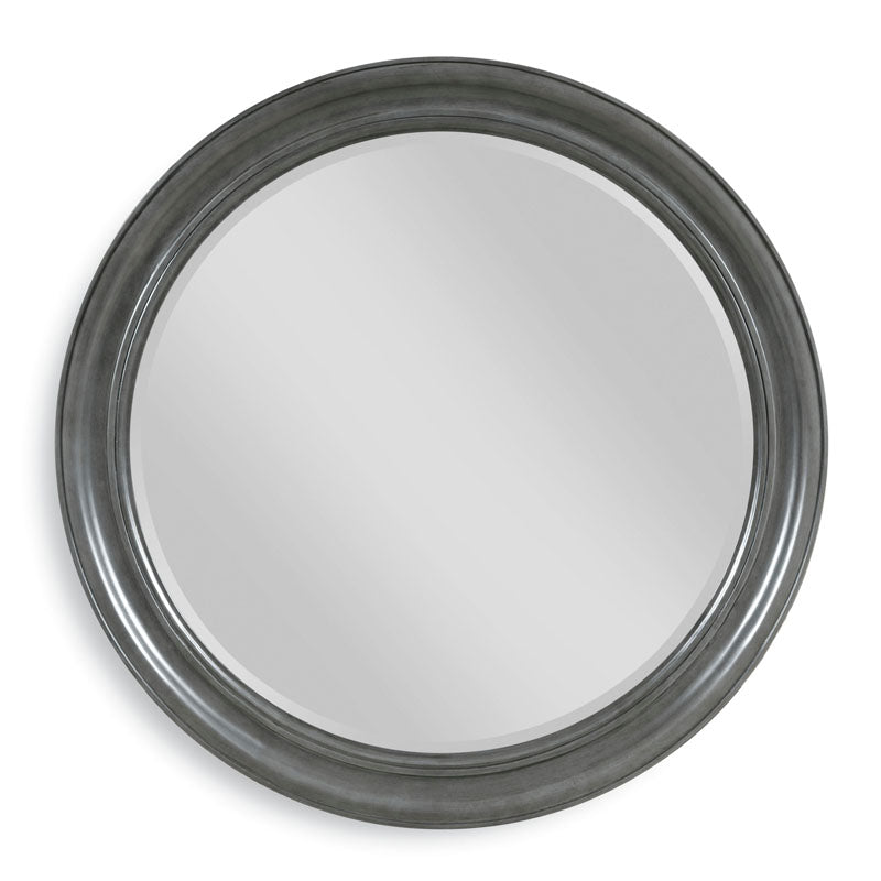 Redonde Mirror-Woodbridge Furniture-WOODB-9020-63-MirrorsCharcoal Finish-3-France and Son