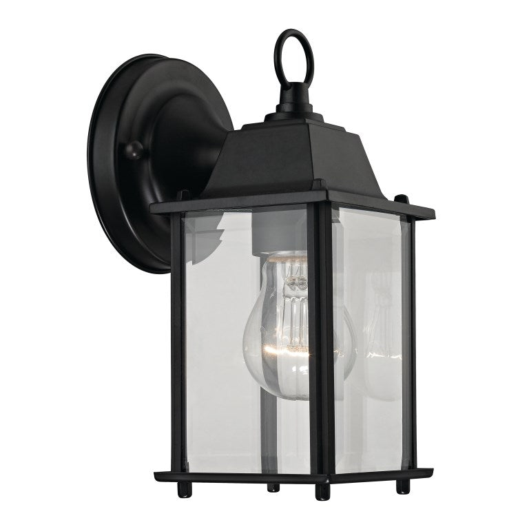 Cotswold 9'' High 1-Light Outdoor Sconce - Matte Black-Elk Home-ELK-9231EW/65-Outdoor Wall Sconces-1-France and Son