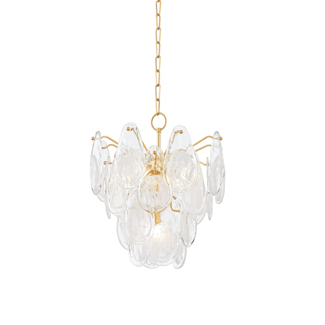 DARCIA Chandelier-Hudson Valley-HVL-8305-AGB-Chandeliers18"-1-France and Son