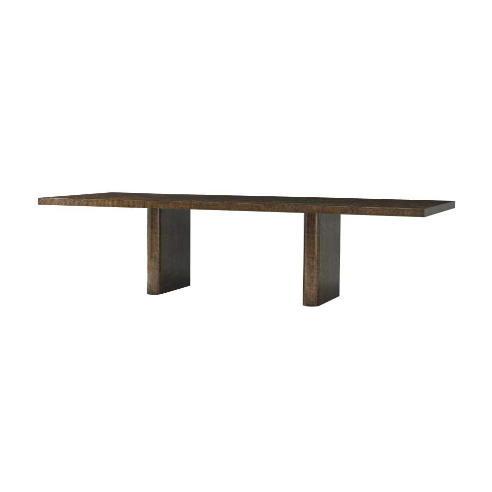 Kesden Extension Dining Table-Theodore Alexander-THEO-TA54124.C353-Dining TablesPyramid Brown-1-France and Son