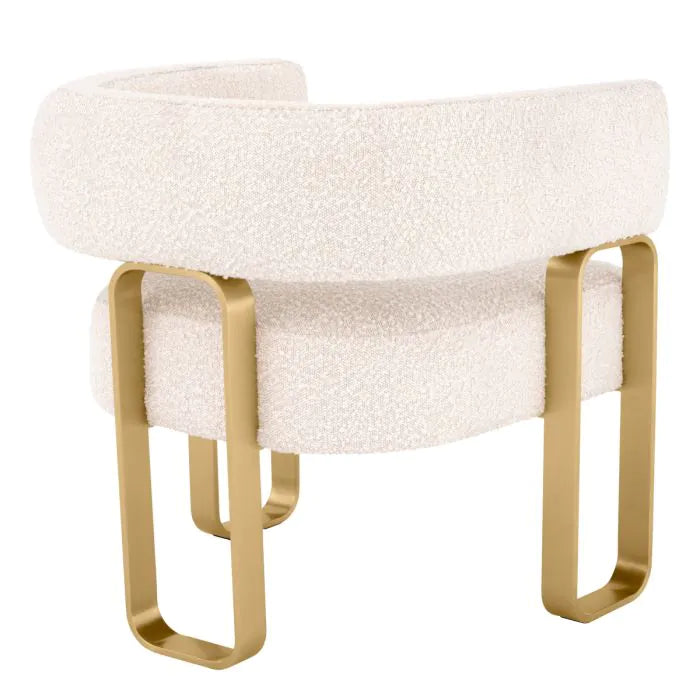 Chair Capricorn bouclé cream-Eichholtz-EICHHOLTZ-A116759-Lounge Chairs-2-France and Son