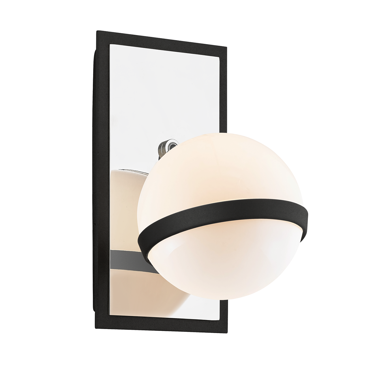 Ace Wall Sconce-Troy Lighting-TROY-B7161-Wall LightingBlack with Polished Nickel Accents-3-France and Son