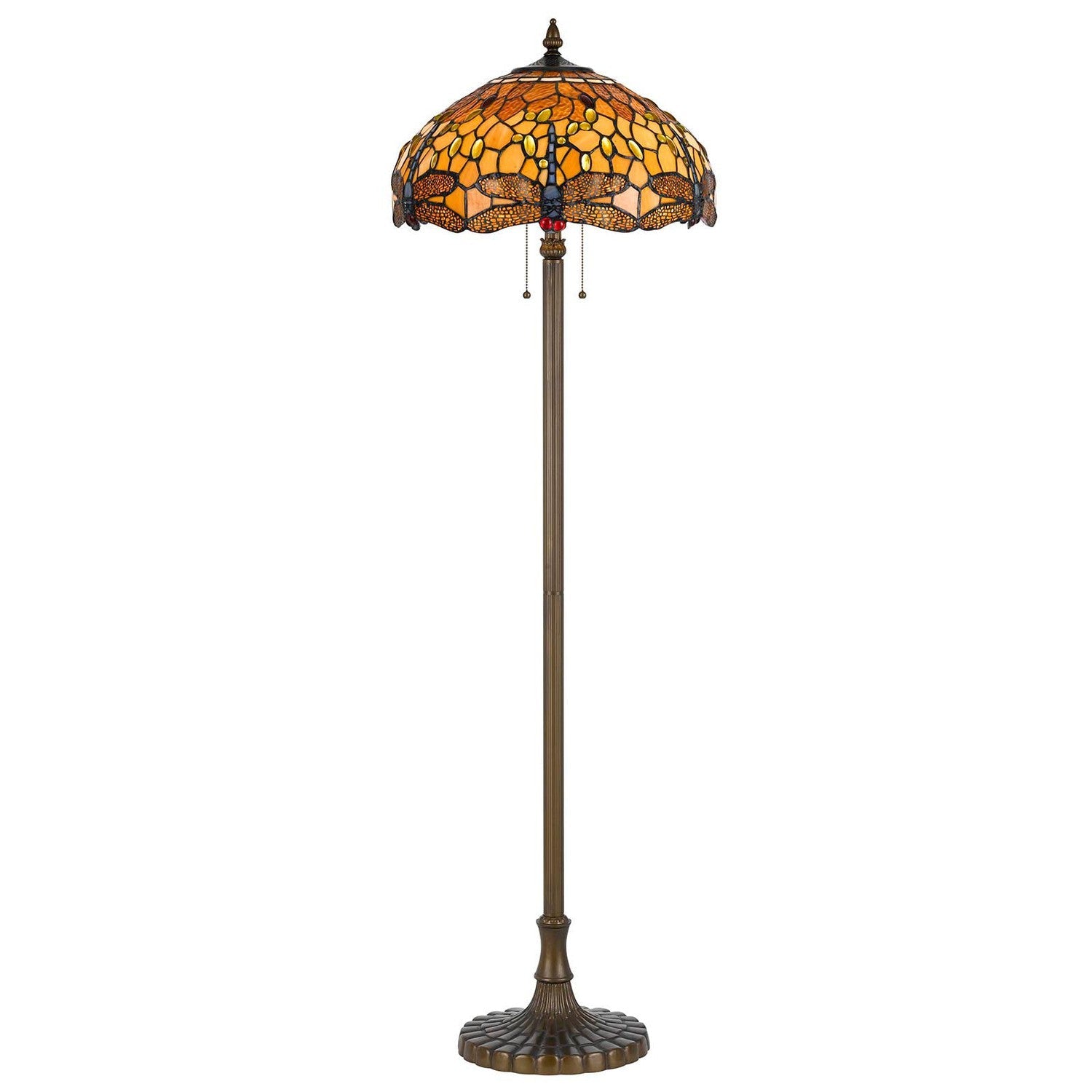 Tiffany Floor Lamp-Cal Lighting-CAL-BO-2372FL-Floor Lamps-1-France and Son