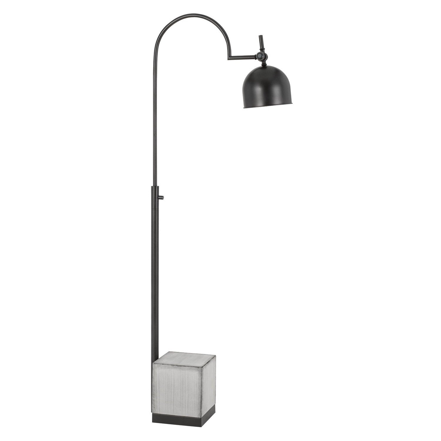 Beaumont Metal Floor Lamp With Cement Base-Cal Lighting-CAL-BO-2770FL-Floor Lamps-1-France and Son
