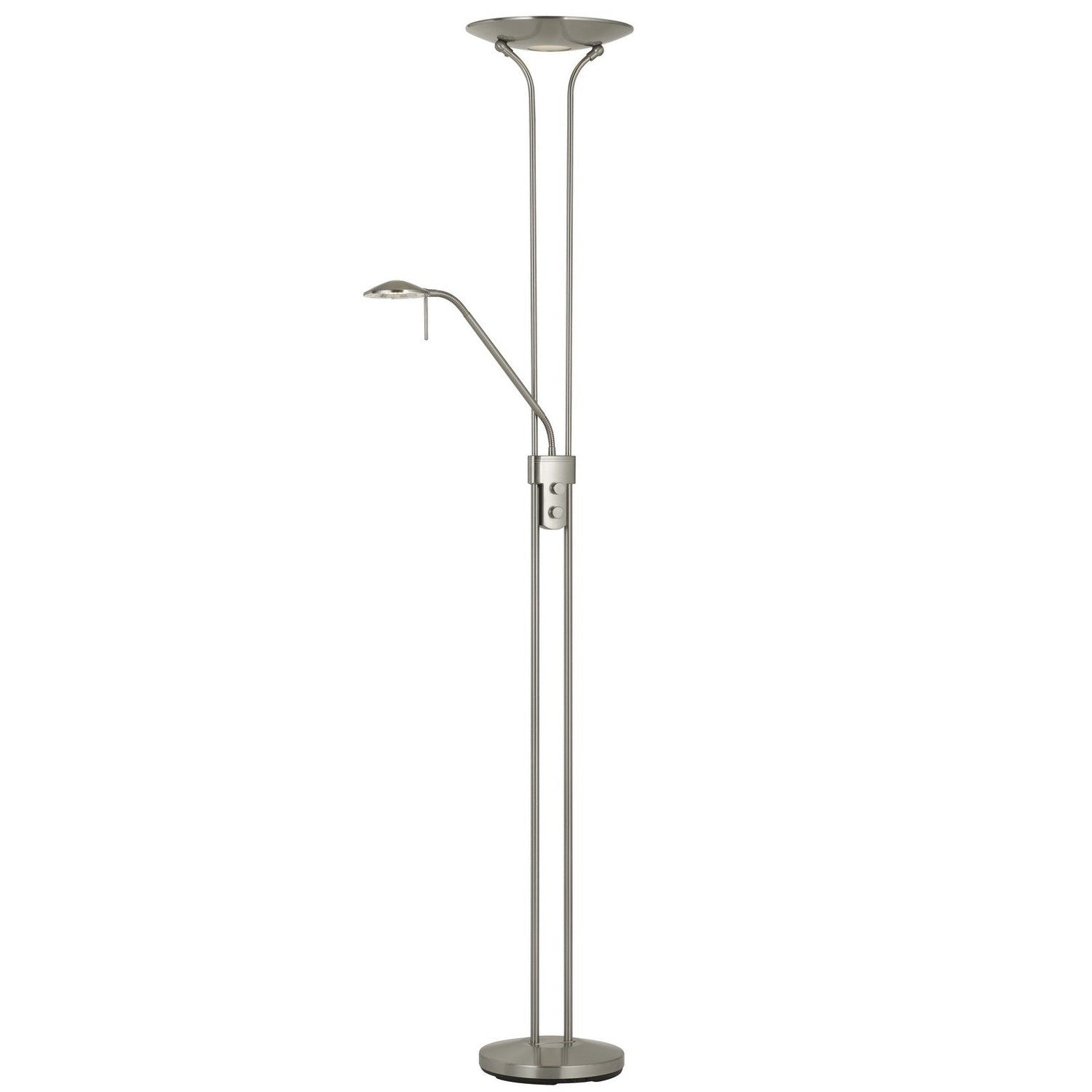 Pavia Reading Lamp-Cal Lighting-CAL-BO-2780TR-BS-Floor Lamps-1-France and Son