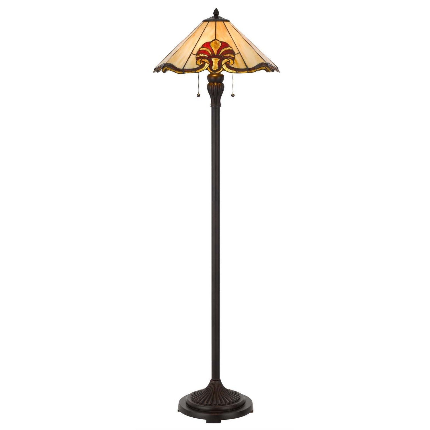 Tiffany Floor Lamp-Cal Lighting-CAL-BO-3015FL-Floor Lamps-1-France and Son