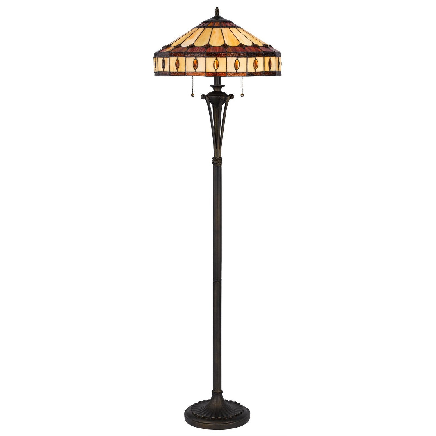 Tiffany Floor Lamp-Cal Lighting-CAL-BO-3077FL-Floor Lamps-1-France and Son