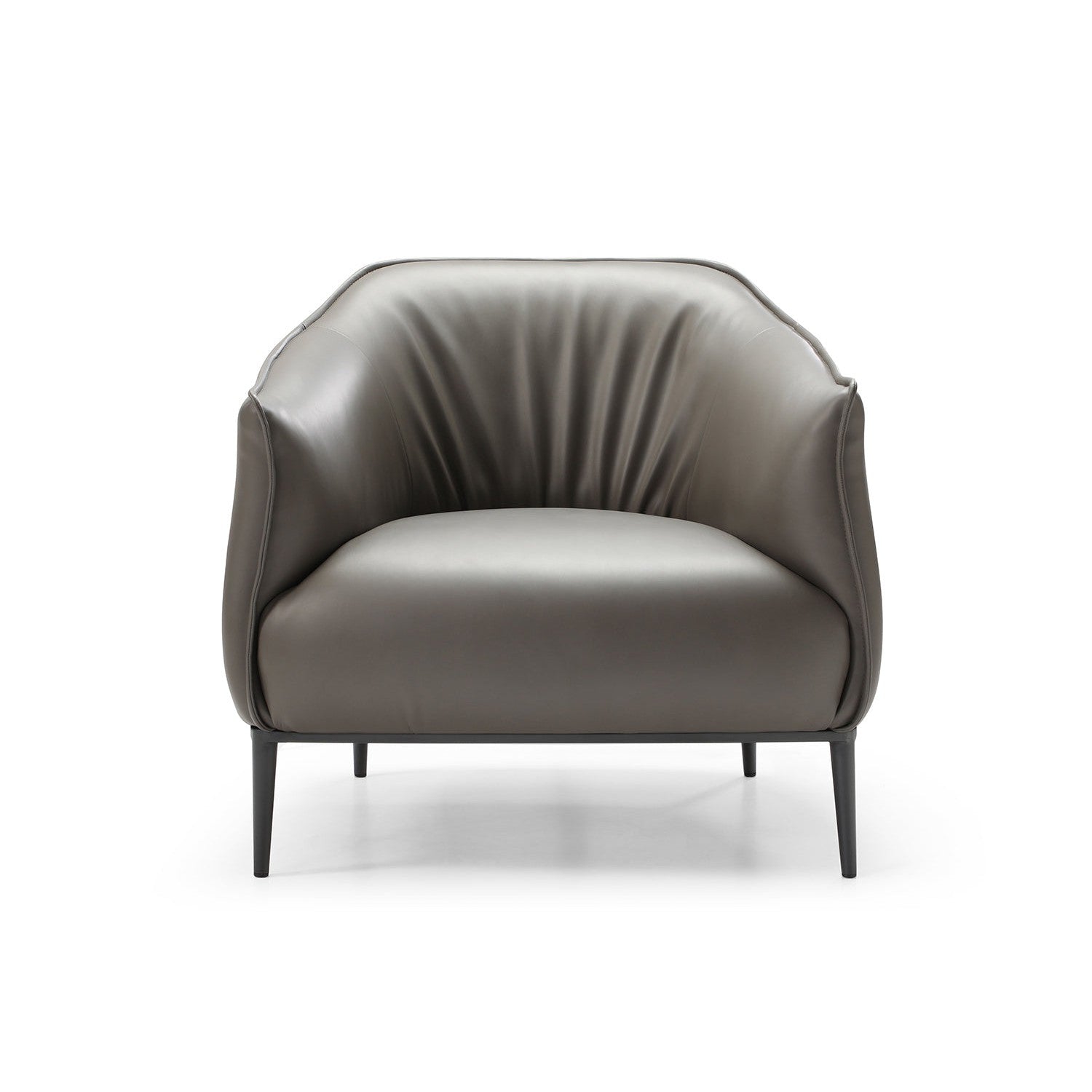 Benbow Leisure Chair-Whiteline Modern Living-WHITELINE-CH1706P-DGRY-Lounge ChairsDark Grey-2-France and Son