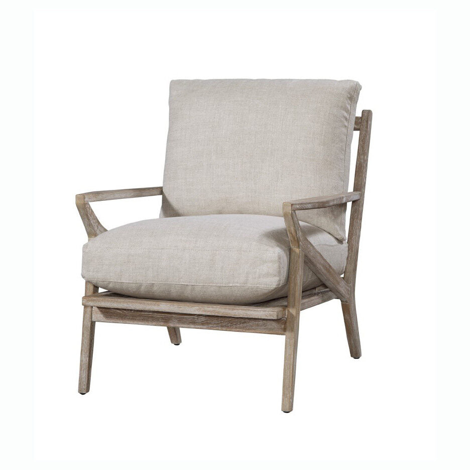 Carmel Chair-Spectra Home-Lounge ChairsClassic Linen-1-France and Son