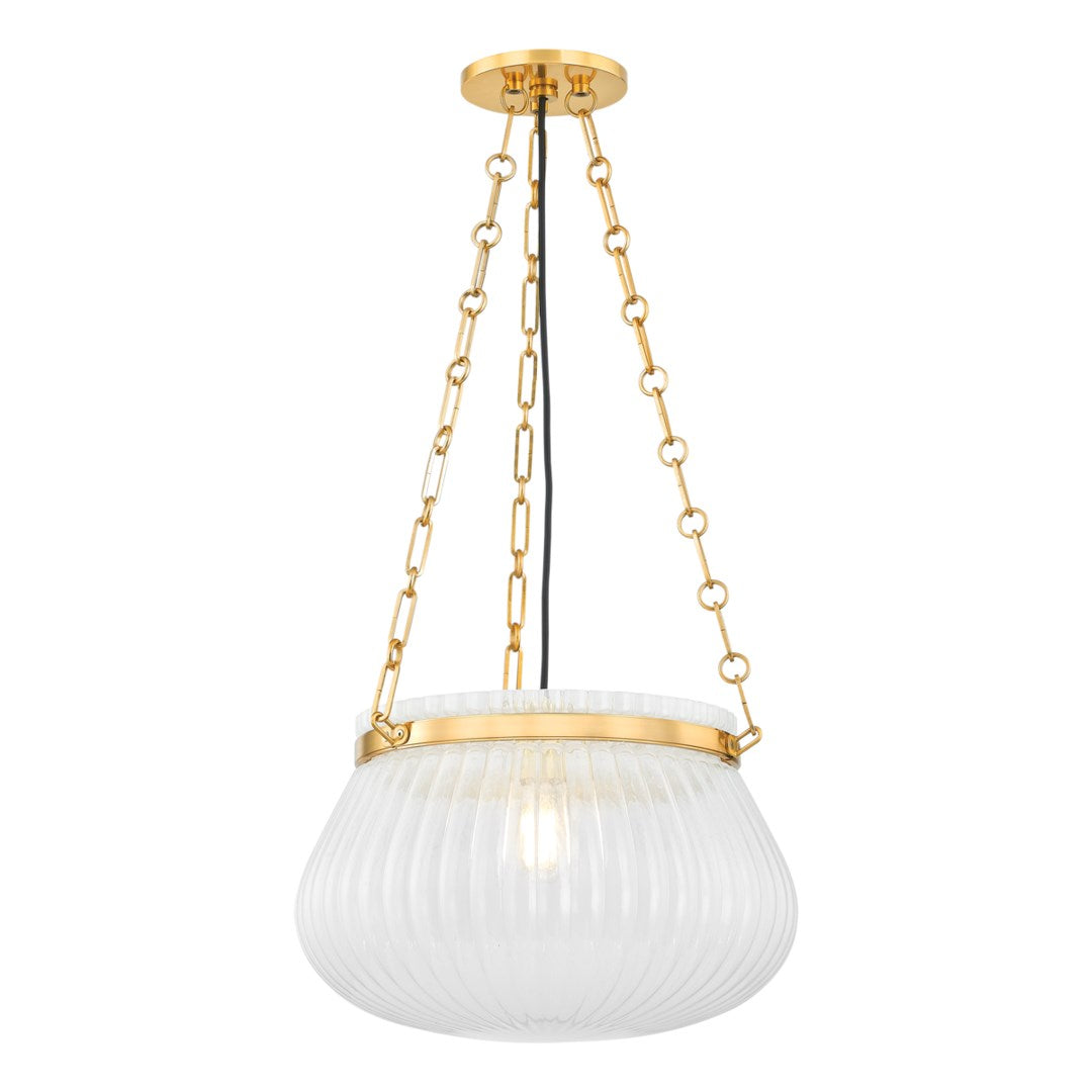 Granby Pendant-Hudson Valley-HVL-1117-AGB-PendantsAged Brass-Large-3-France and Son