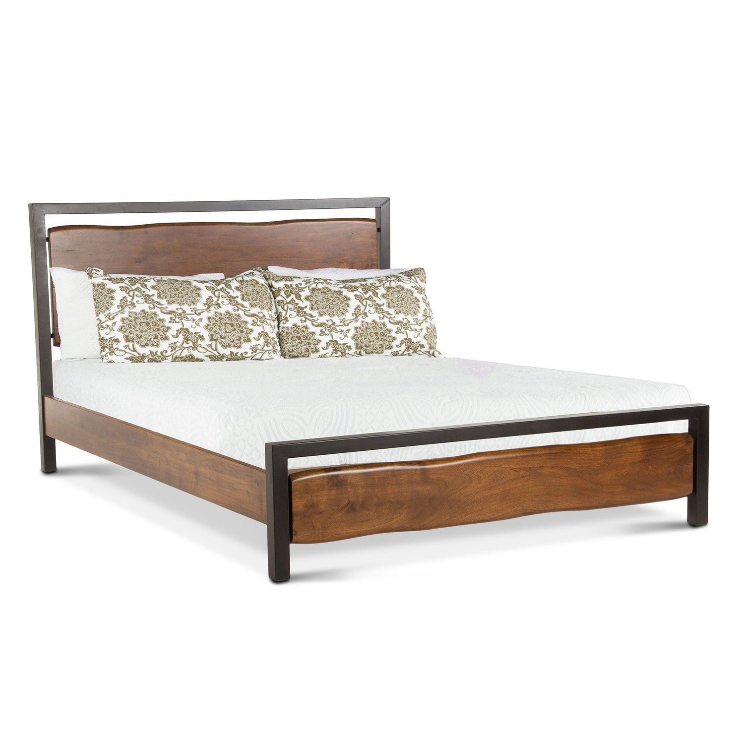 Aspen Walnut Bed-Home Trends & Designs-HOMETD-FAS-PBKWN-BedsKing Bed-3-France and Son