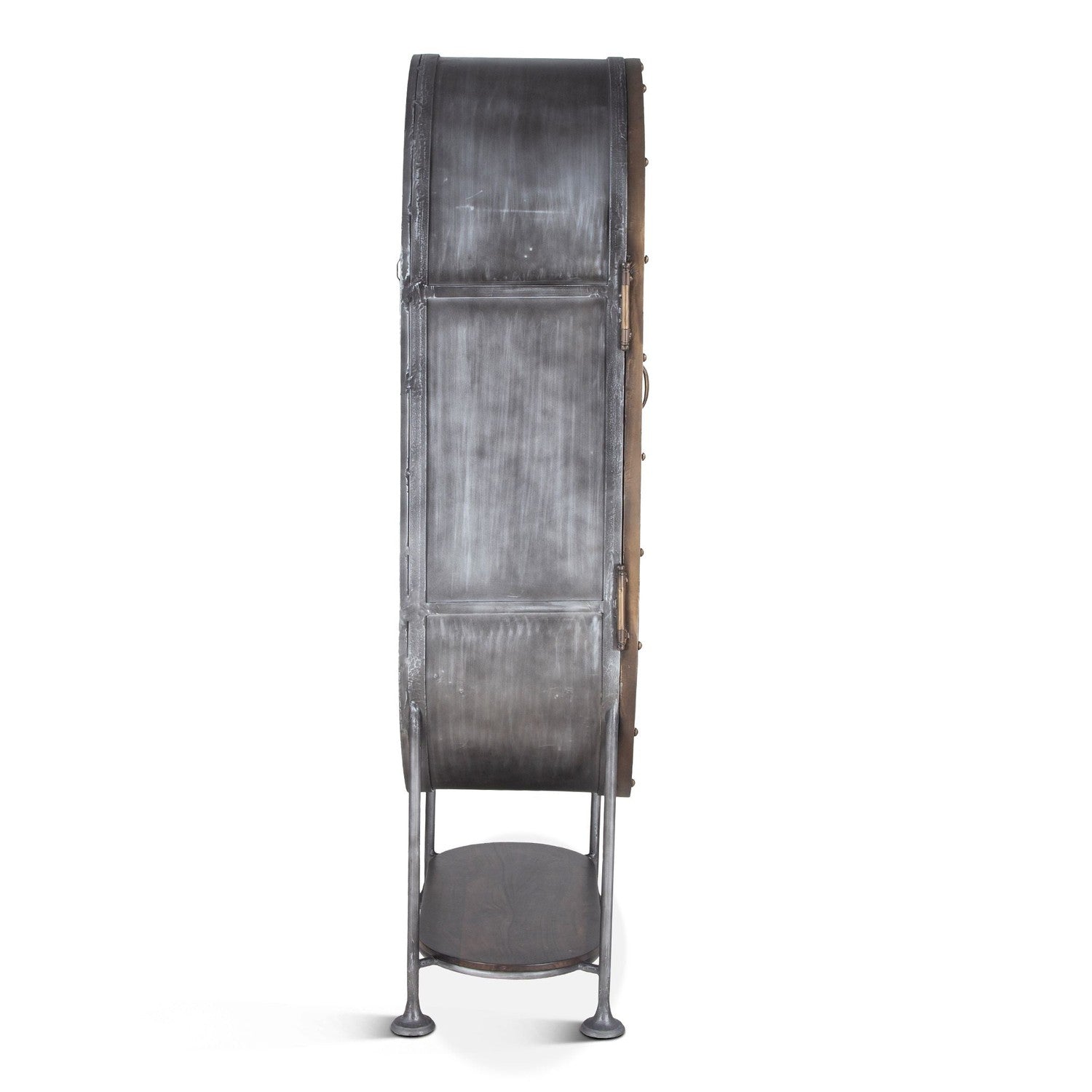 Bowery 34" Tall Oval Bar Cabinet-Home Trends & Designs-HOMETD-FBY-BC84-Bar Storage-5-France and Son
