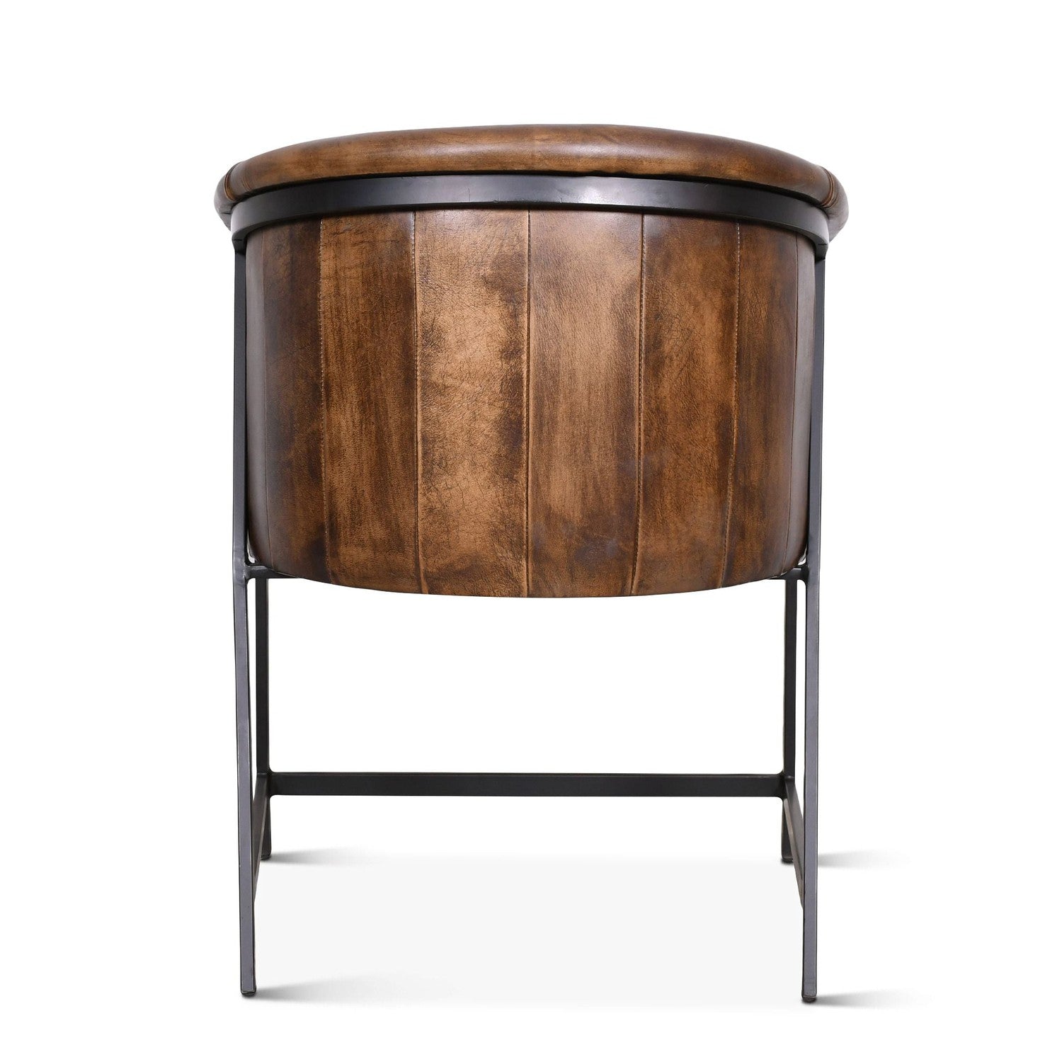 Essex 22" Leather Armchair-Home Trends & Designs-HOMETD-FEX-PLAC-AW-Lounge ChairsAntique Whiskey-3-France and Son