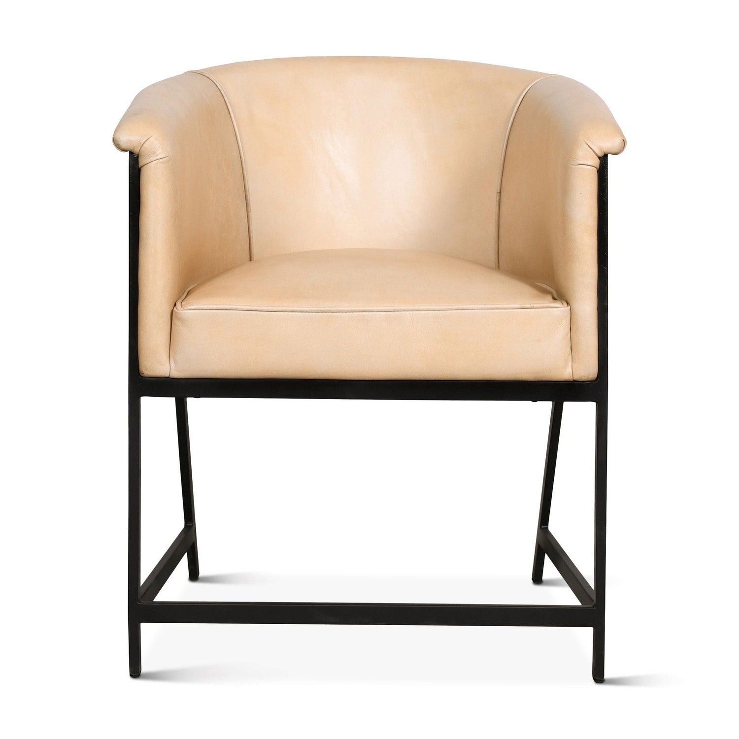 Essex 22" Leather Armchair-Home Trends & Designs-HOMETD-FEX-PLAC-AW-Lounge ChairsAntique Whiskey-6-France and Son