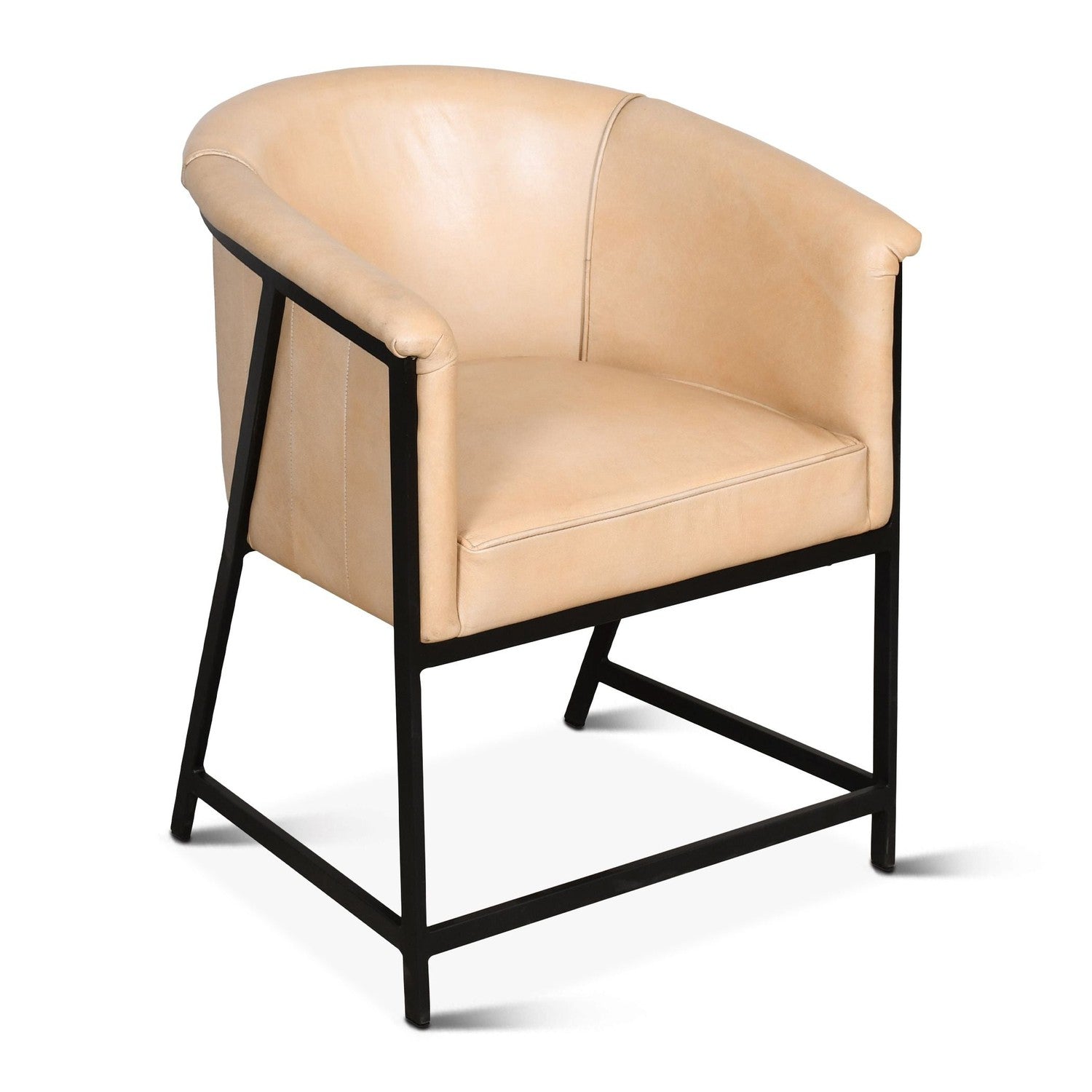 Essex 22" Leather Armchair-Home Trends & Designs-HOMETD-FEX-PLAC-DT-Lounge ChairsDusty Tan-5-France and Son