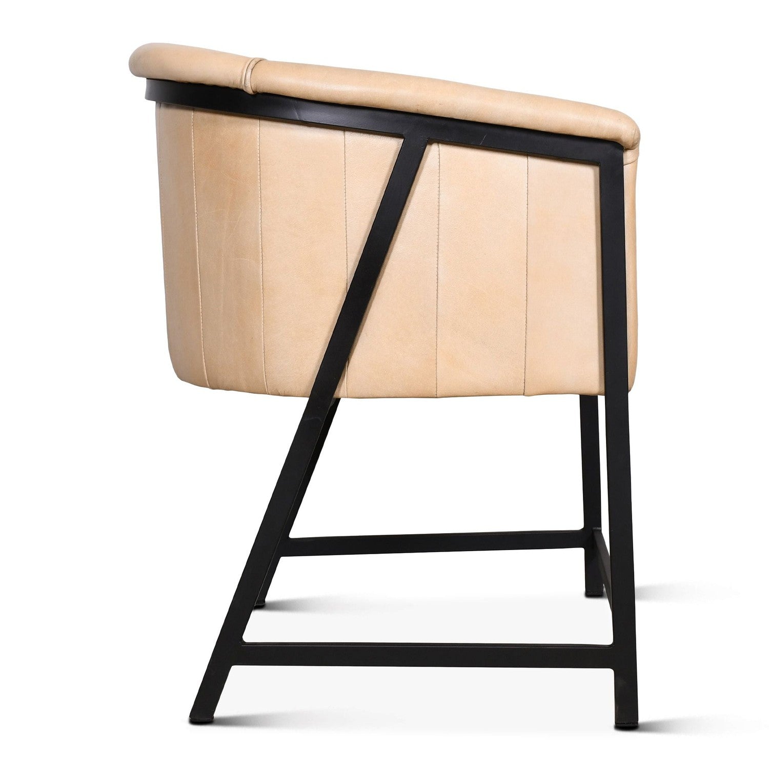 Essex 22" Leather Armchair-Home Trends & Designs-HOMETD-FEX-PLAC-AW-Lounge ChairsAntique Whiskey-8-France and Son