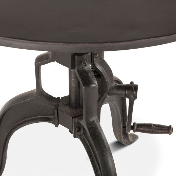 Industrial Loft 30" Adjustable Side Table Walnut-Home Trends & Designs-HOMETD-FIL-ST30WN-Side Tables-4-France and Son